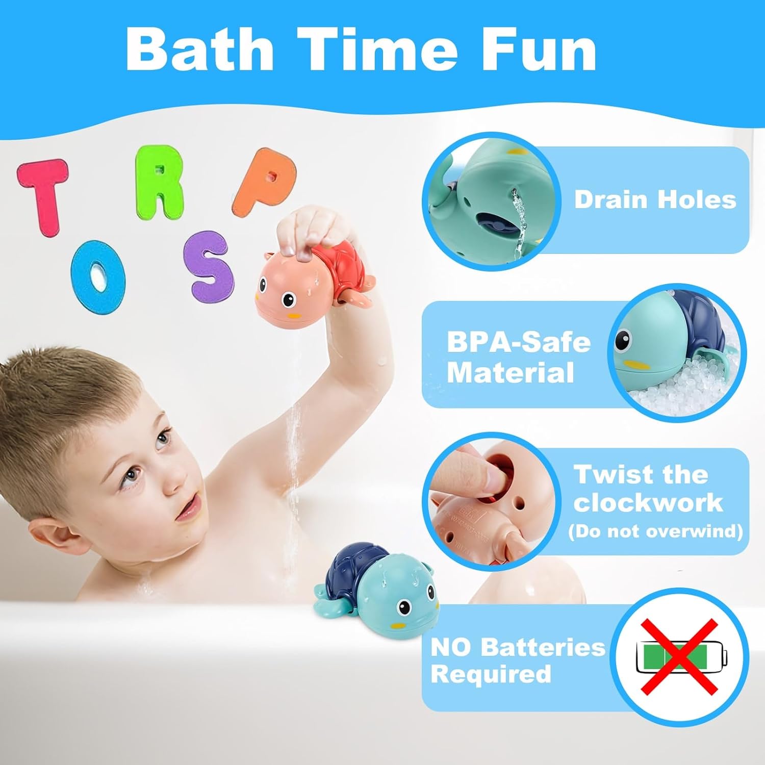 Bath Toys Kids Age 1-3 - Foam Bath Letters And Numbers Abc Alphabet Learning Toys Bathtub Toys