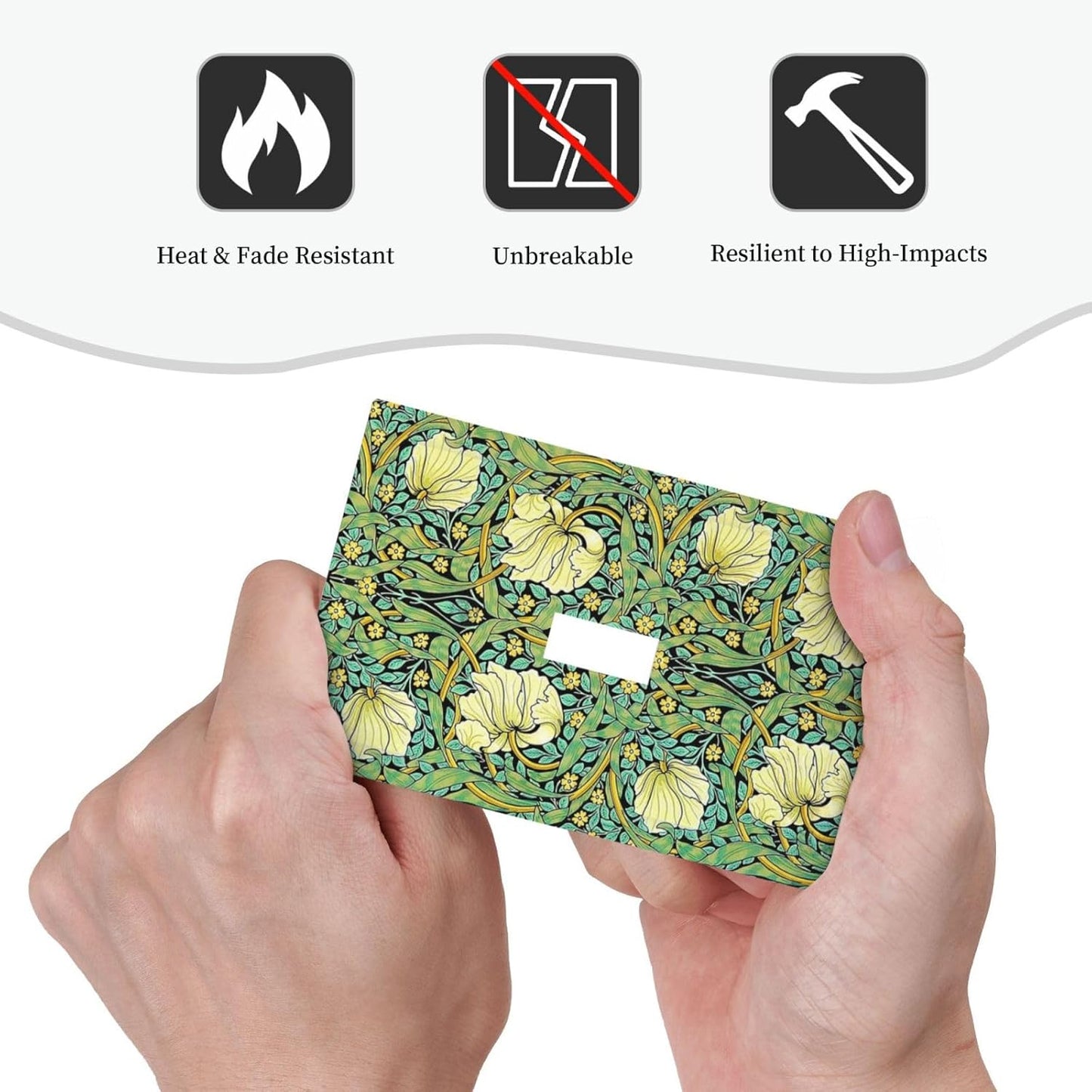 Decorative Light Switch Cover William Morris Vintage Floral Yellow Flowers Green Leaf 1 Gang Single