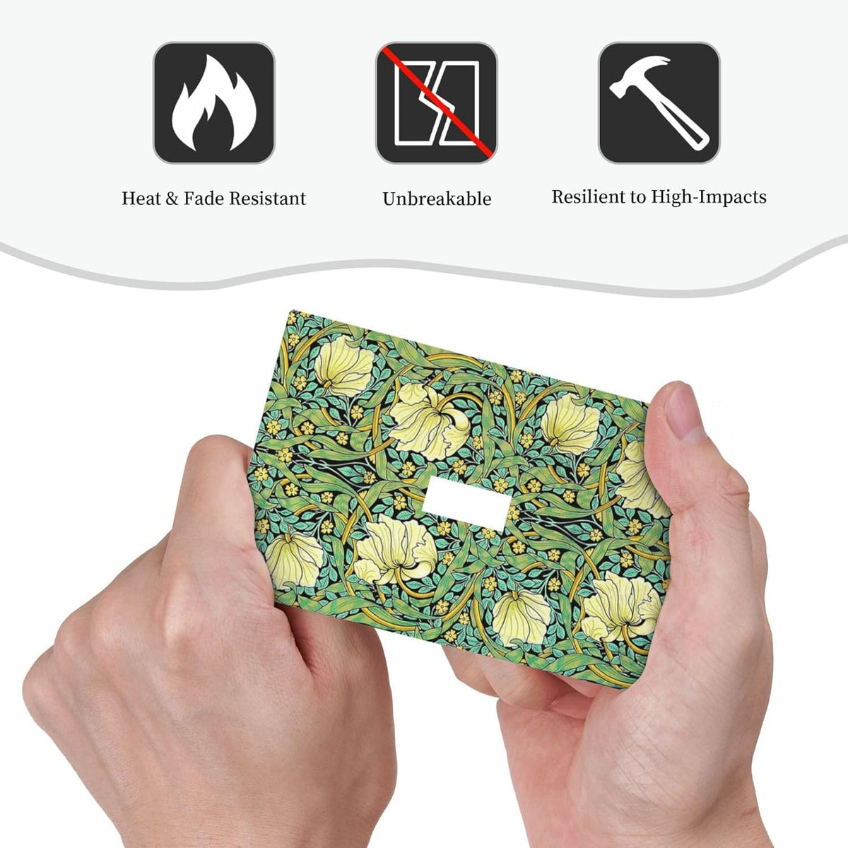 Decorative Light Switch Cover William Morris Vintage Floral Yellow Flowers Green Leaf 1 Gang Single