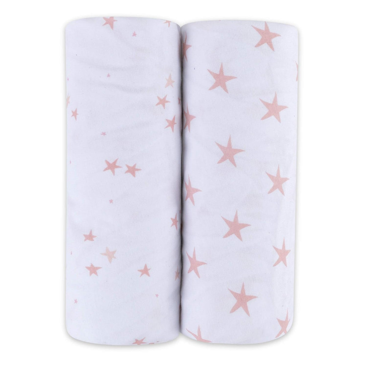 Changing Pad Cover - Cradle Sheet 100% Jersey Cotton 2 Pack for Baby Girl-Dusty Rose and Mauve Pink