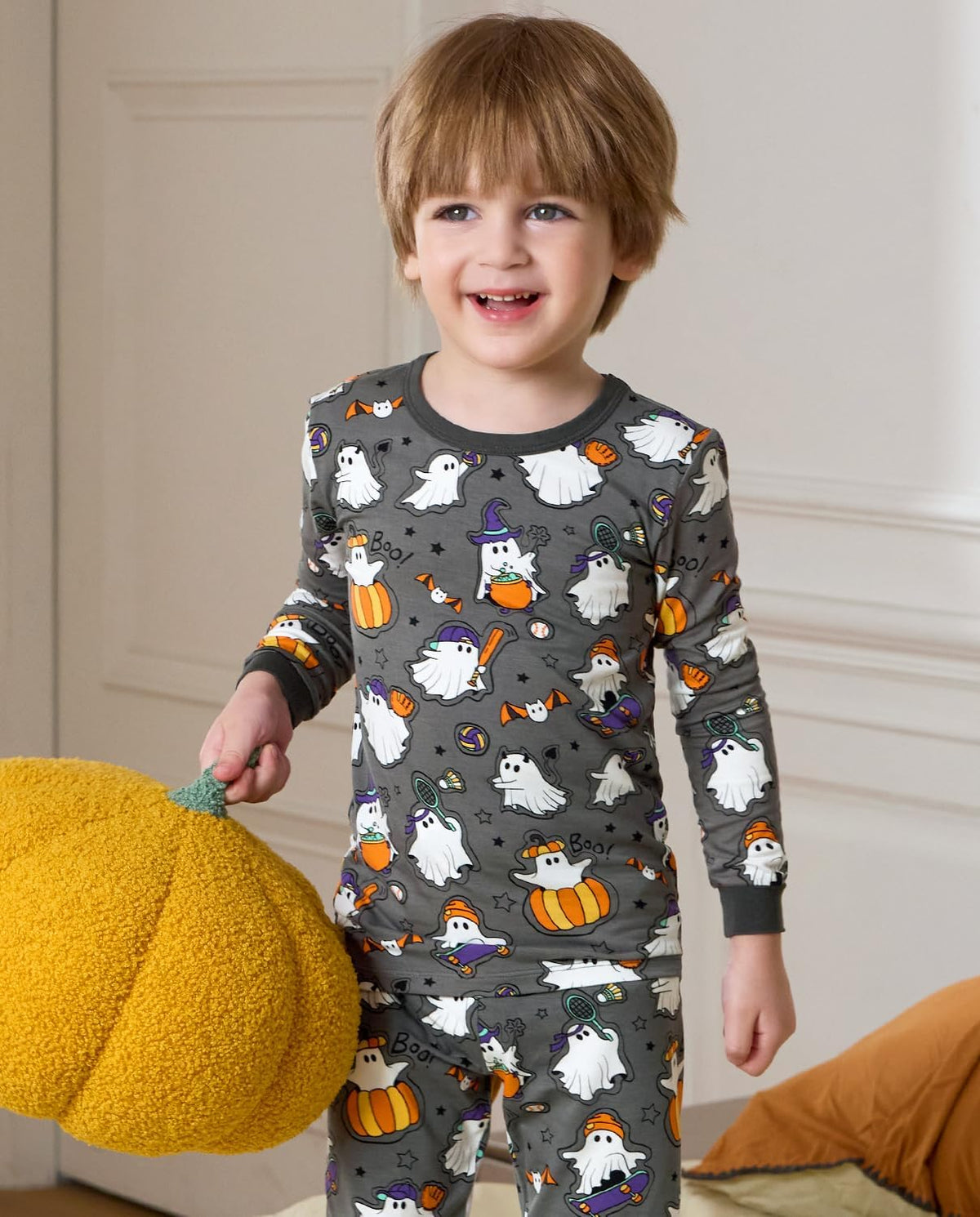 Bamboo Viscose Toddler Pajamas Boys Girls Baby 12M-8Y Pjs Sets Kids 2pcs Snug fit Long-Sleeve