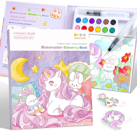 gesboole Paint with Water Coloring Books for Kids Ages 3-5, 4-8 – Cute Coloring Book for Teens,Arts