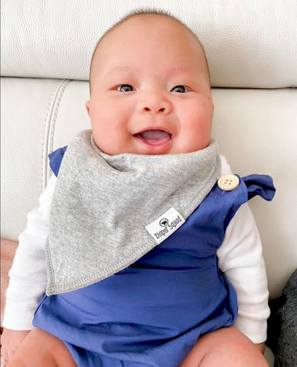 DiaperSquad's Baby Bibs for Drooling and Teething, Bibs for Boys, Baby Girl - Solid Cotton Baby