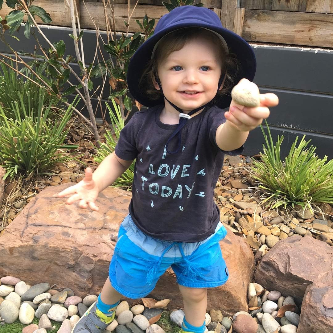 Baby Sun Hat Toddler Beach Swim Hats UPF 50+ Summer Bucket Hat Kids Infant Wide Brim Adjustable Sun