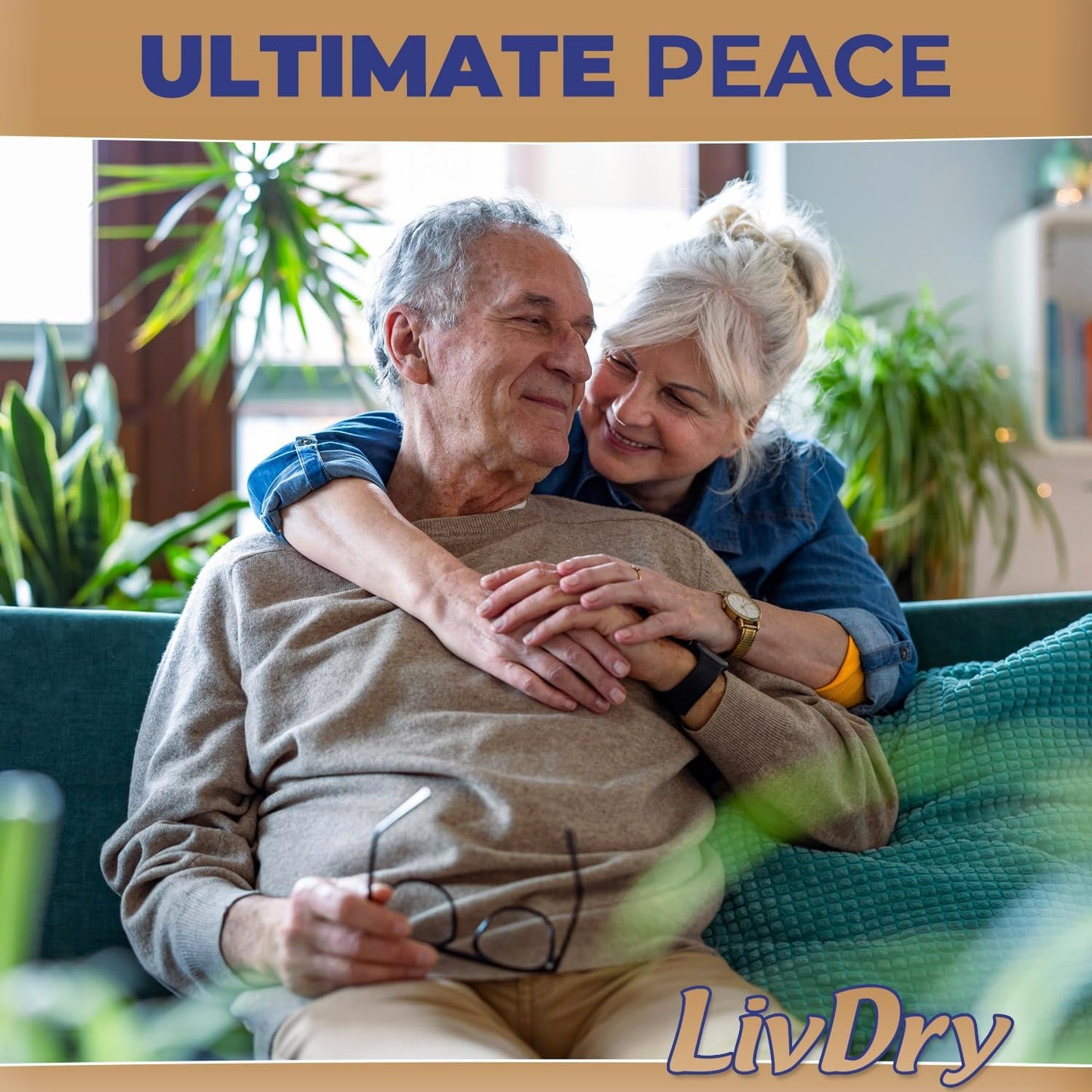 LivDry Ultimate XL Adult Incontinence Underwear, High Absorbency, Leak Cuff Protection, X-Large