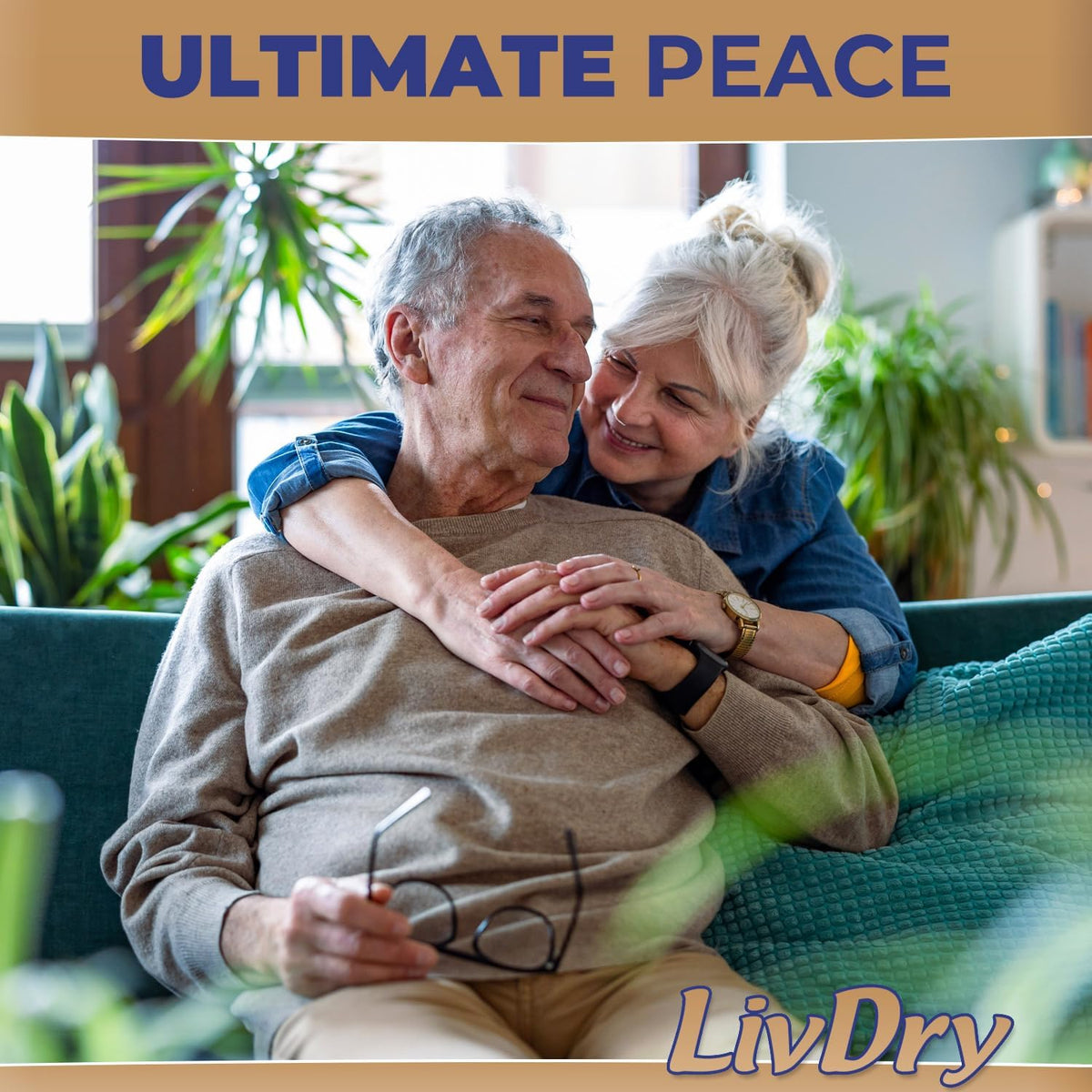 LivDry Large Ultimate Adult Incontinence Underwear, Max Absorbent Adult Diapers with Leak