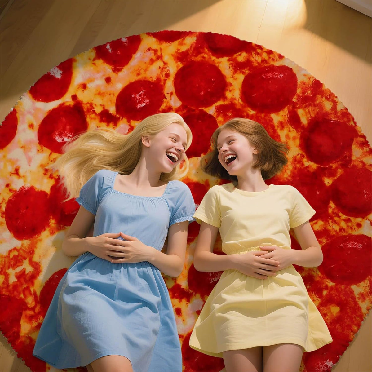 85in Pepperoni Pizza Blanket White Elephant Gifts for Adults Useful Sausage Throw Blankets Woemn