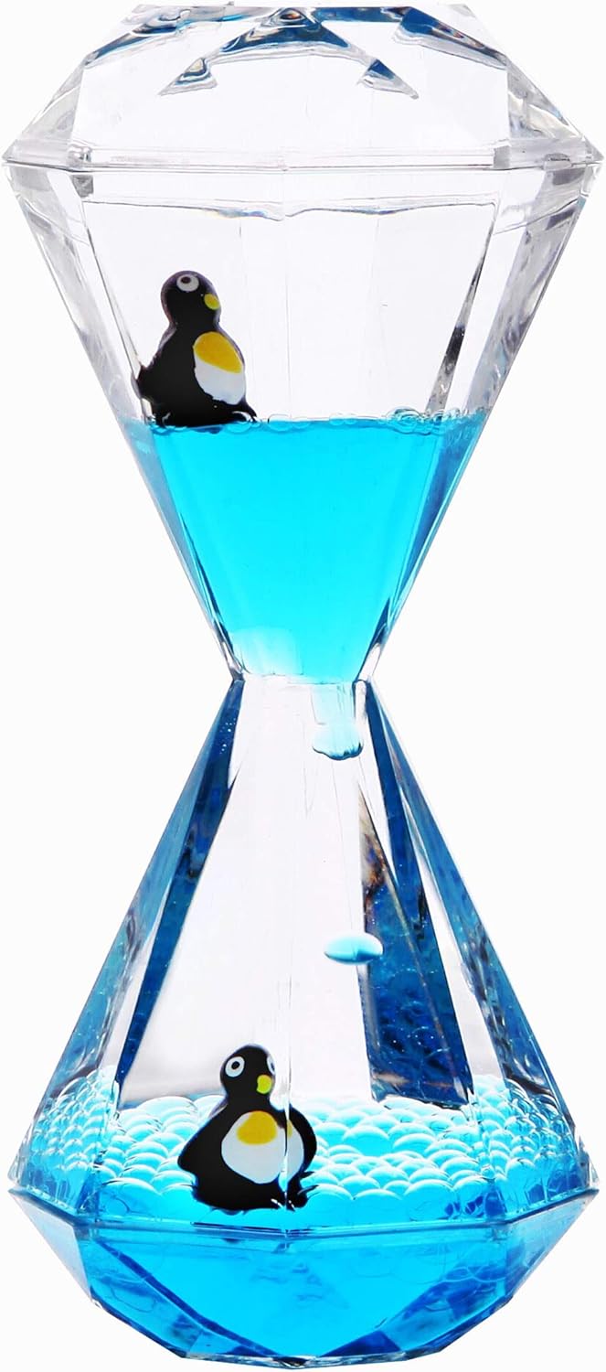 YUE MOTION Liquid Motion Bubbler Timer/Diamond Shaped Liquid Timer for Fidget Toy,Autism Toys