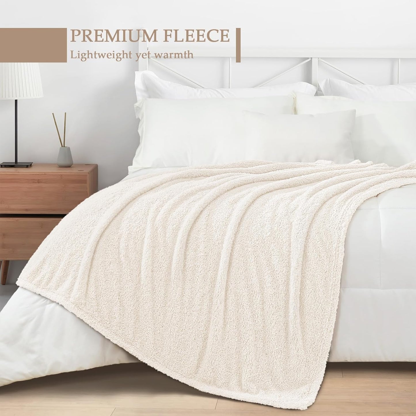 Exclusivo Mezcla Fleece Blanket for Couch, Soft and Cozy King Blankets for Women Men Girls Kids