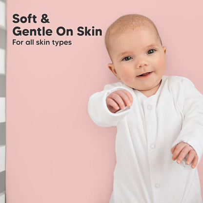 KeaBabies 2-Pack Organic Crib Sheets for Boys, Girls - 52x28 Fitted Crib Mattress Sheet Neutral