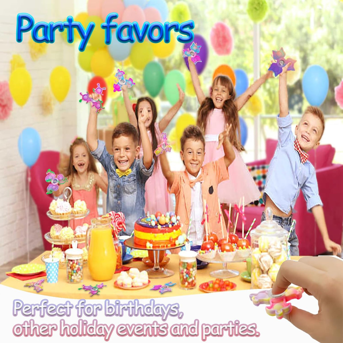 40 Pcs Pop Fidget Spinner Fidget Toys,Party Favors Supplies Birthday Gifts Goodie Bags Stuffers for