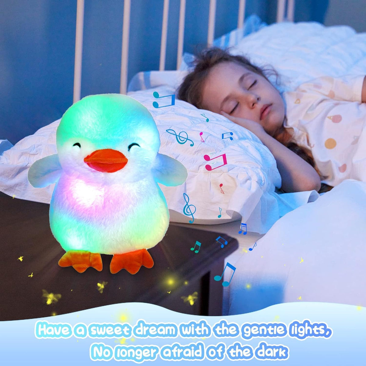 Glow Guards 12'' Musical Light up Penguin Stuffed Animal,Soft Penguin Plush Toy with LED Night