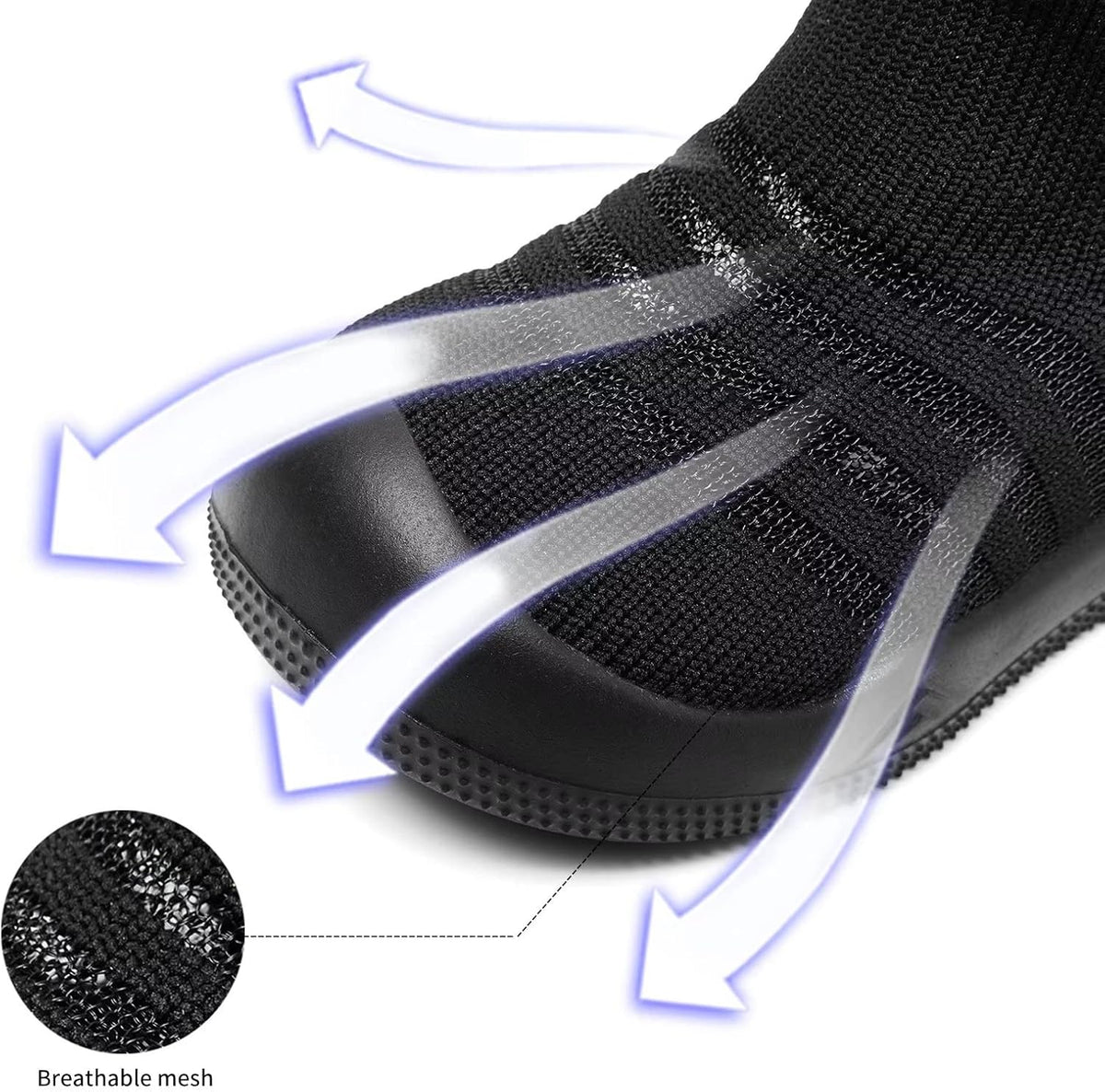 Eashi Baby Boy Girl Non-Skid Indoor Infant Walking Shoes Breathable Warm Elastic Sock Shoes with