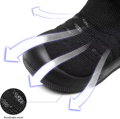Eashi Baby Boy Girl Non-Skid Indoor Infant Walking Shoes Breathable Warm Elastic Sock Shoes with