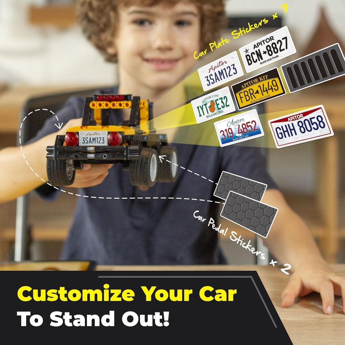 Robot R 4-in-1 Robot Building Kit, APP Remote Control STEM Coding Toys, Educational Gifts for Boys