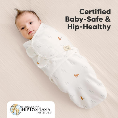 Baby Swaddle Sleep Sacks with Zipper - 3-Pack Swaddles for Newborns 0-3 Months, Infant, Baby Girls