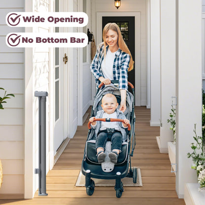 Cideny Retractable Baby Gate for Stairs & Doorways, Dog Gate Indoor Outdoor