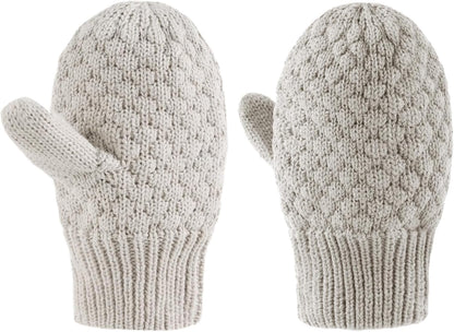 Baby Knit Mittens Toddler Boys Girls Gloves Winter Infant Newborn No Scratch Mitten 0-3 Years