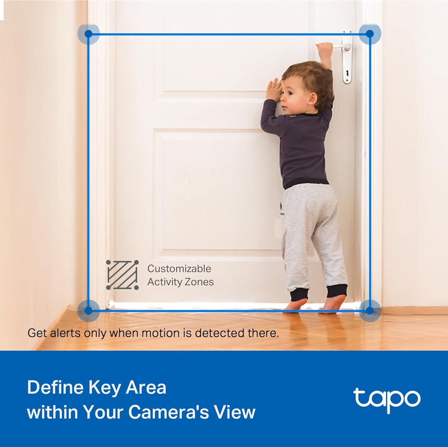 Tapo 2K 3MP Pan/Tilt Indoor/Outdoor Security Camera - Free Person/Baby Cry Detect & Motion Track
