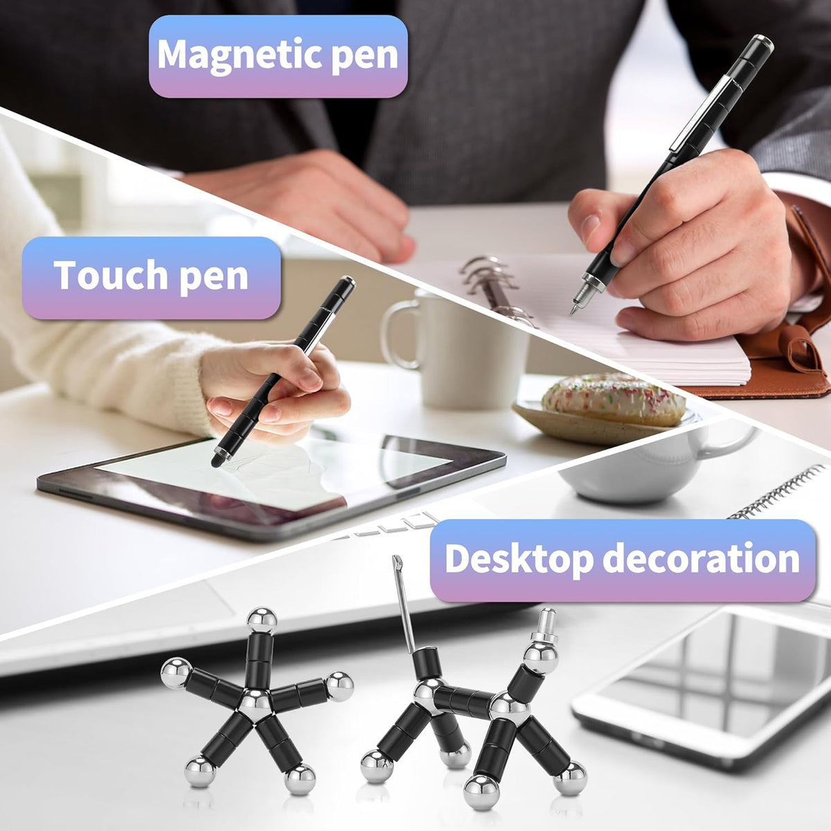 Fidget Pen,Magnetic Pen， Decompression Magnetic Fidget Toy Pen, Magnet Pen Fidget Toy Relieve