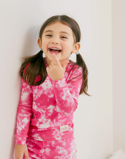 VAENAIT BABY 12M-12Y Toddler Kids Boys Girls 100% Cotton Marbling Tiedye Sung Fit Sleepwear Pajamas