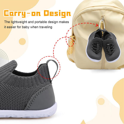 FEETCITY Baby Shoes Boys Girls First Walking Shoes Lightweight Infant Sneakers Slip On Shoe