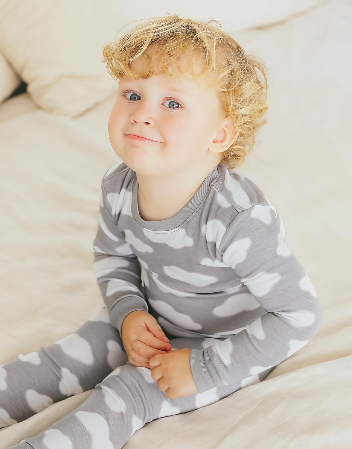 VAENAIT BABY 6M-12Y Kids Unisex Girls & Boys Soft Comfy Modal Tencel Sleepwear Pajamas 2pcs or 4pcs