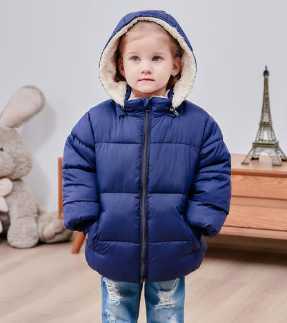 TUONROAD 1-6T Baby Girl Boy Winter Fleece Coats Toddler Warm Puffer Jackets Kids Down Alternative