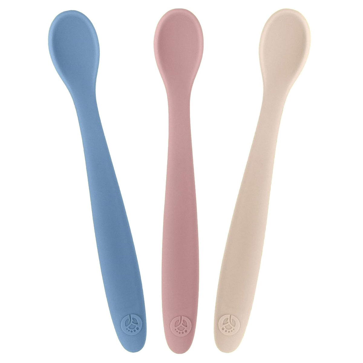 WeeSprout Silicone Baby Spoons - First Stage Infant Feeding Utensils With Soft-Tip, Bendable