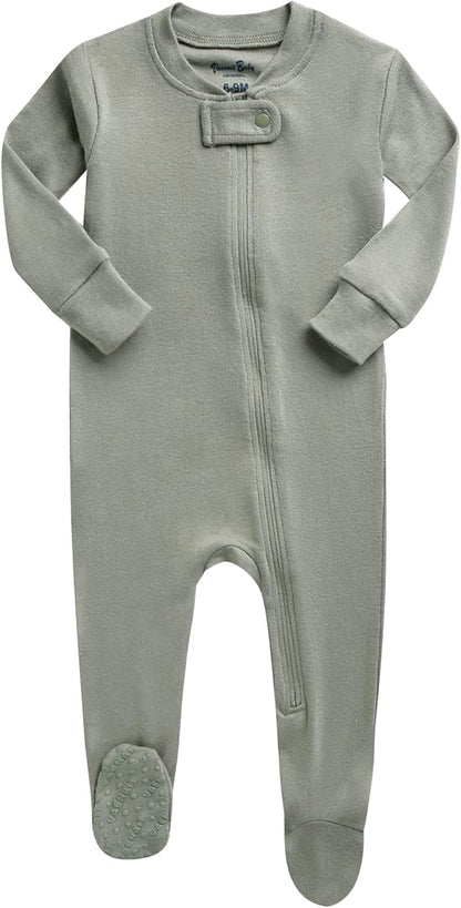 VAENAIT BABY Infant Toddler Boys Girls Footed One-Piece Sleep and Play Premium Modal Pajamas 1-2