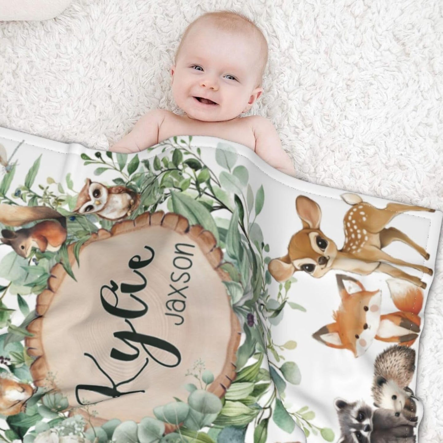 Custom Blanket for Boys Girls Personalized Baby Blanket with Name Customized Baby Gifts for