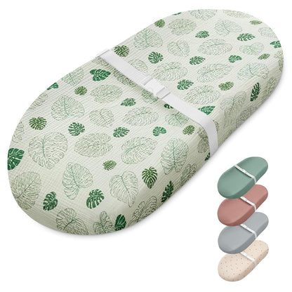Blissful Diary Muslin Baby Changing Pad with Waterproof Lining Foam, Diaper Changing Table Pad with