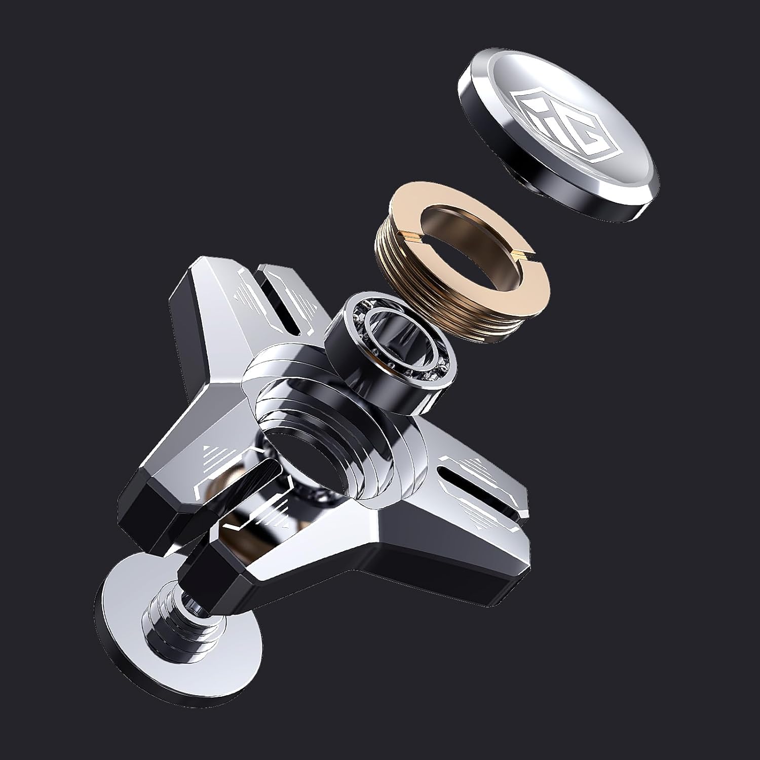 INNÔPLUS Fidget Spinner, Sturdy Stainess Steel Construction Metal Fidget Spinner, Fidget Spinners