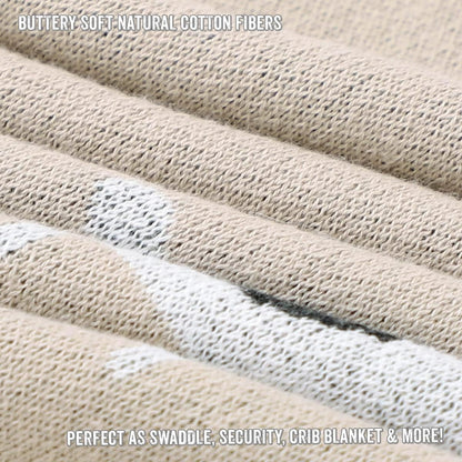 Unisex Cozy Receiving Swaddle Cuddle Stroller Crib Stroller 100% Fine Loomed Cotton Blanket - Quilt