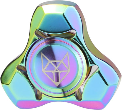 FREELOVE Metal Fidget Spinner, Stainless Steel Heavy, Long Spinning Toys, Cool Silent, Small Mini