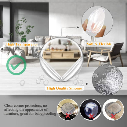 16 Pack Corner Guards Corner Protectors for Baby Clear Furniture Corner & Edge Safety Bumper Table