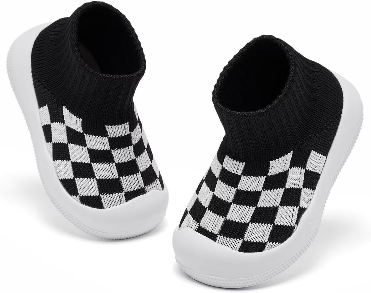 Eashi Baby Boy Girl Non-Skid Indoor Infant Walking Shoes Breathable Warm Elastic Sock Shoes with