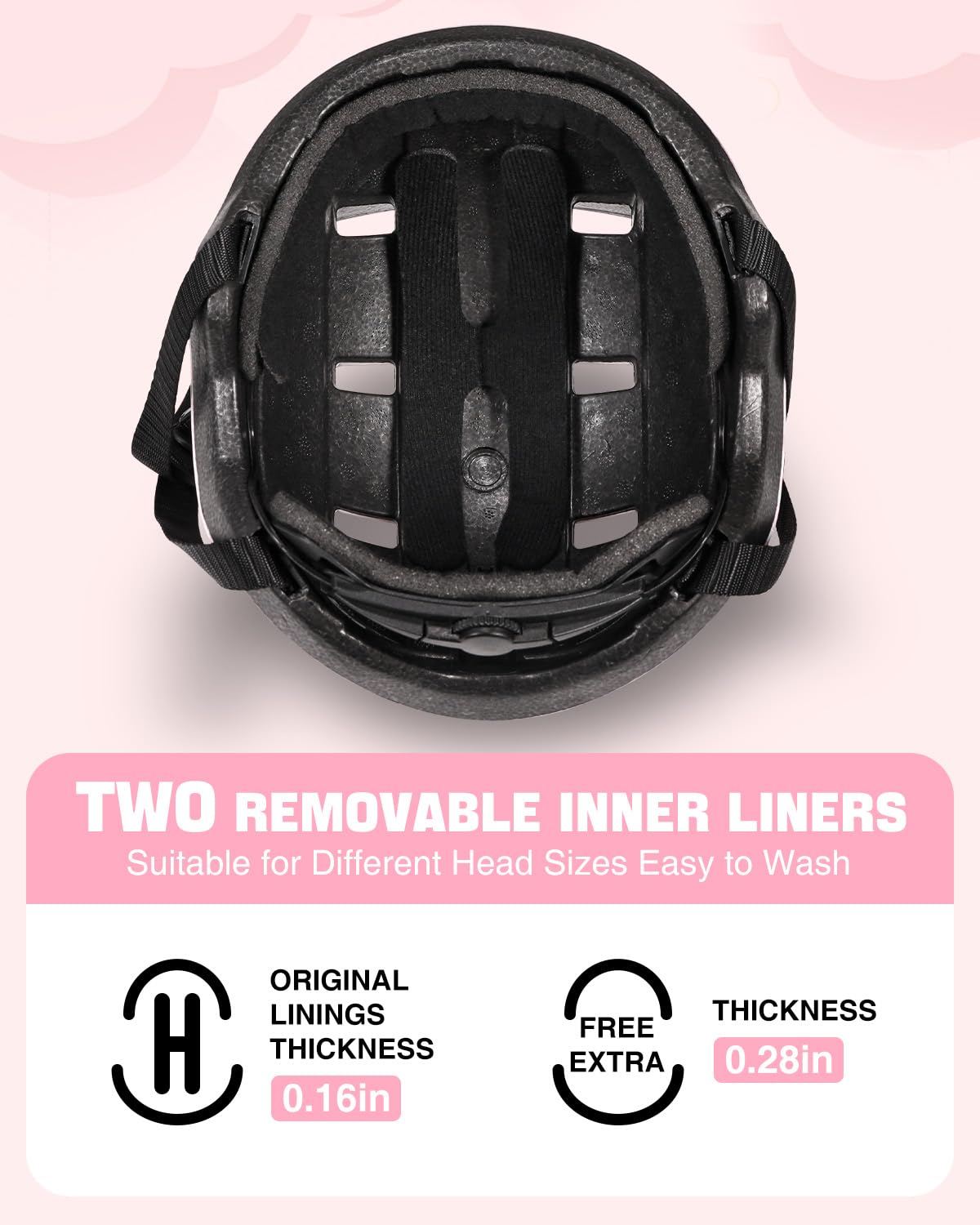 Toddler Bike Helmet Adjustable Dial Fit -12 Vent for 2-6 Year(Strawberry-S)