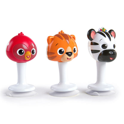 Baby Einstein Rattle & Jingle Trio High Chair Suction Toys Take-Along Musical Rattle Set Age 6