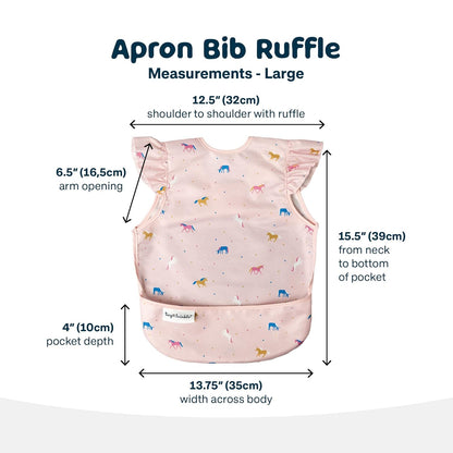 Tiny Twinkle Mess Proof Baby Bib - Waterproof & Lightweight Baby-Led Weaning Apron | 100% Recycled