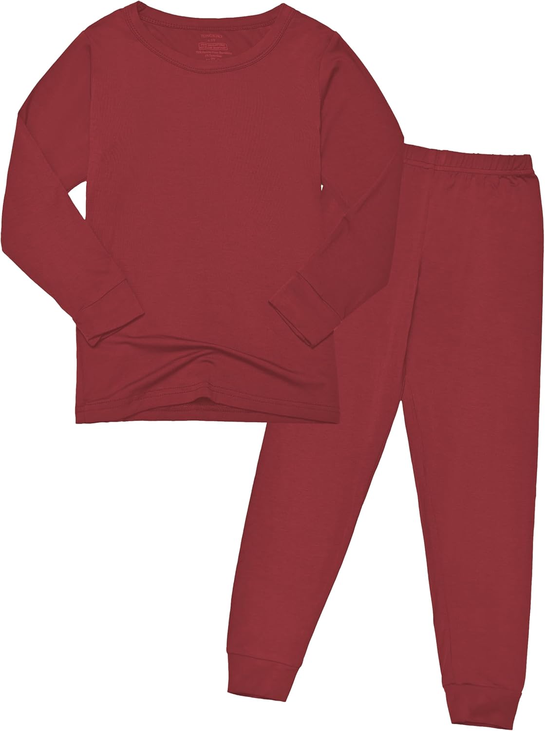 BABY 2T-10Y Toddler Kids Girls Boys Soft Comfy Viscose 2pcs Set Long Sleeve Plain Shirts and Pants