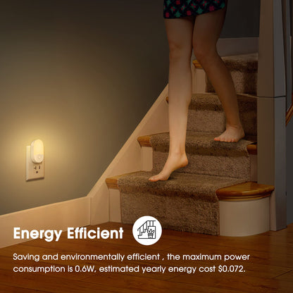 L LOHAS LED Night Lights Plug into Wall, [2 Pack] LED Dimmable Night Light