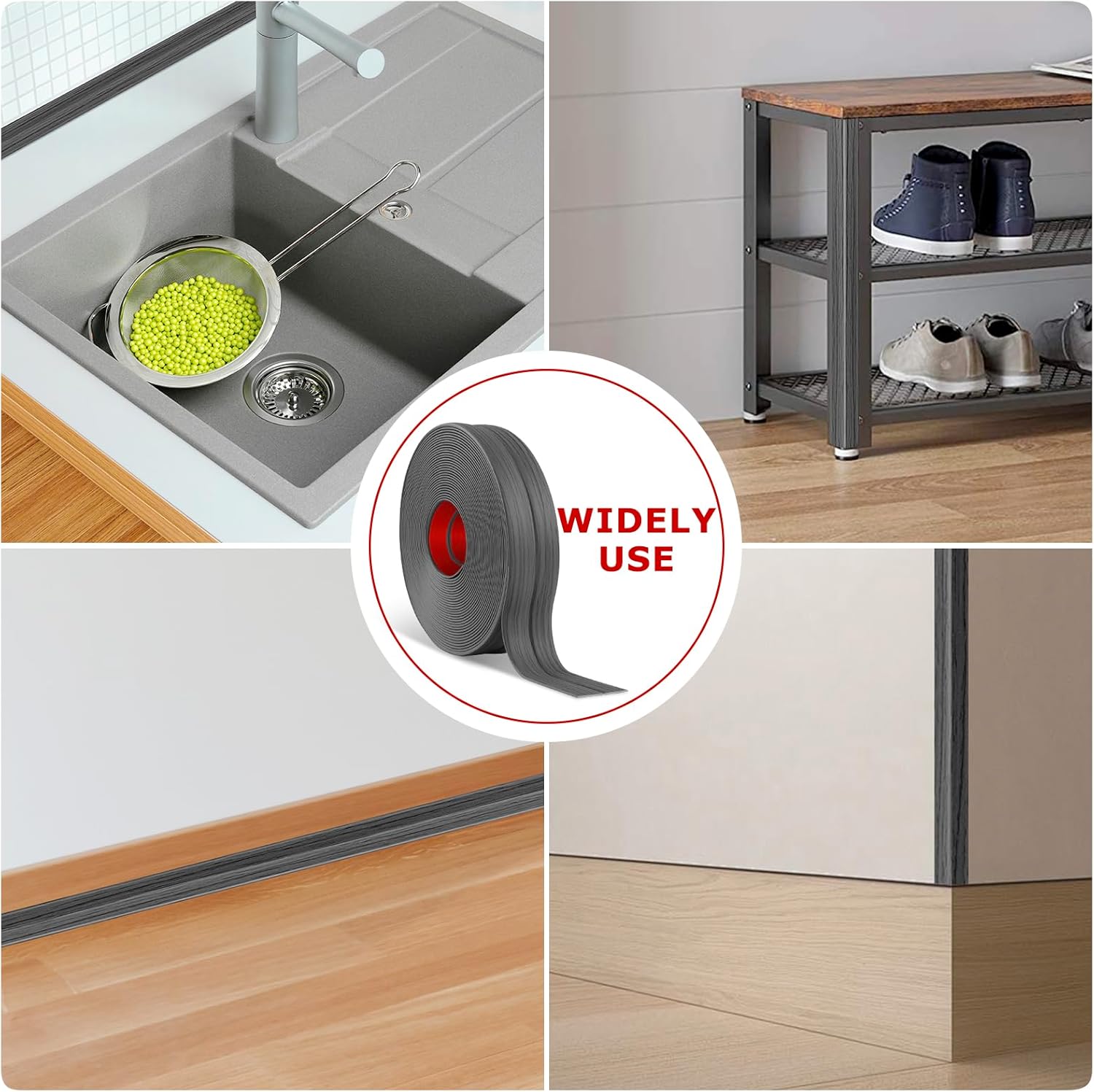 Flexible Wall Corner Protector Moulding Trim Peel and Stick Wall Corner Guards Edge Protector Self