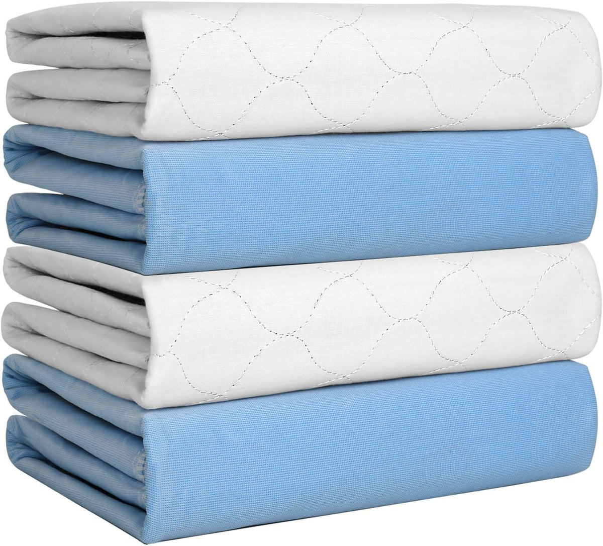 Heavy Absorbency Bed Pad, Washable and Reusable Incontinence Bed Underpads, 34"X36" (4 Pack)