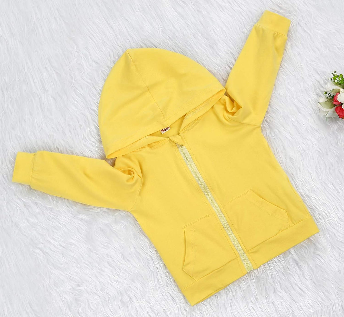 Imcute Baby Zip Up Hoodie, Unisex inflant Toddler Long Sleeve Sweatshirts Lightweight Jacket Hooded