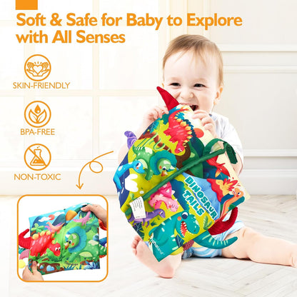 hahaland Baby Books 0-6 Months,Infant Tummy Time Toy High Contrast Sensory Toys 6 to 12 Months