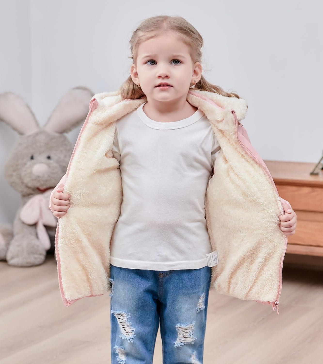 TUONROAD 1-6T Baby Girl Boy Winter Fleece Coats Toddler Warm Puffer Jackets Kids Down Alternative