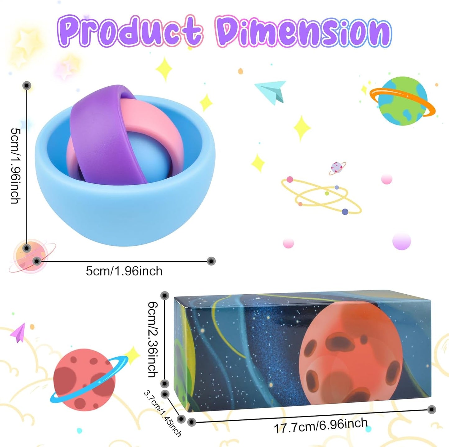 Fidget Toys Adults, Sensory Toys for Kids, Gift for Boys Girls Teens Halloween New Year Party