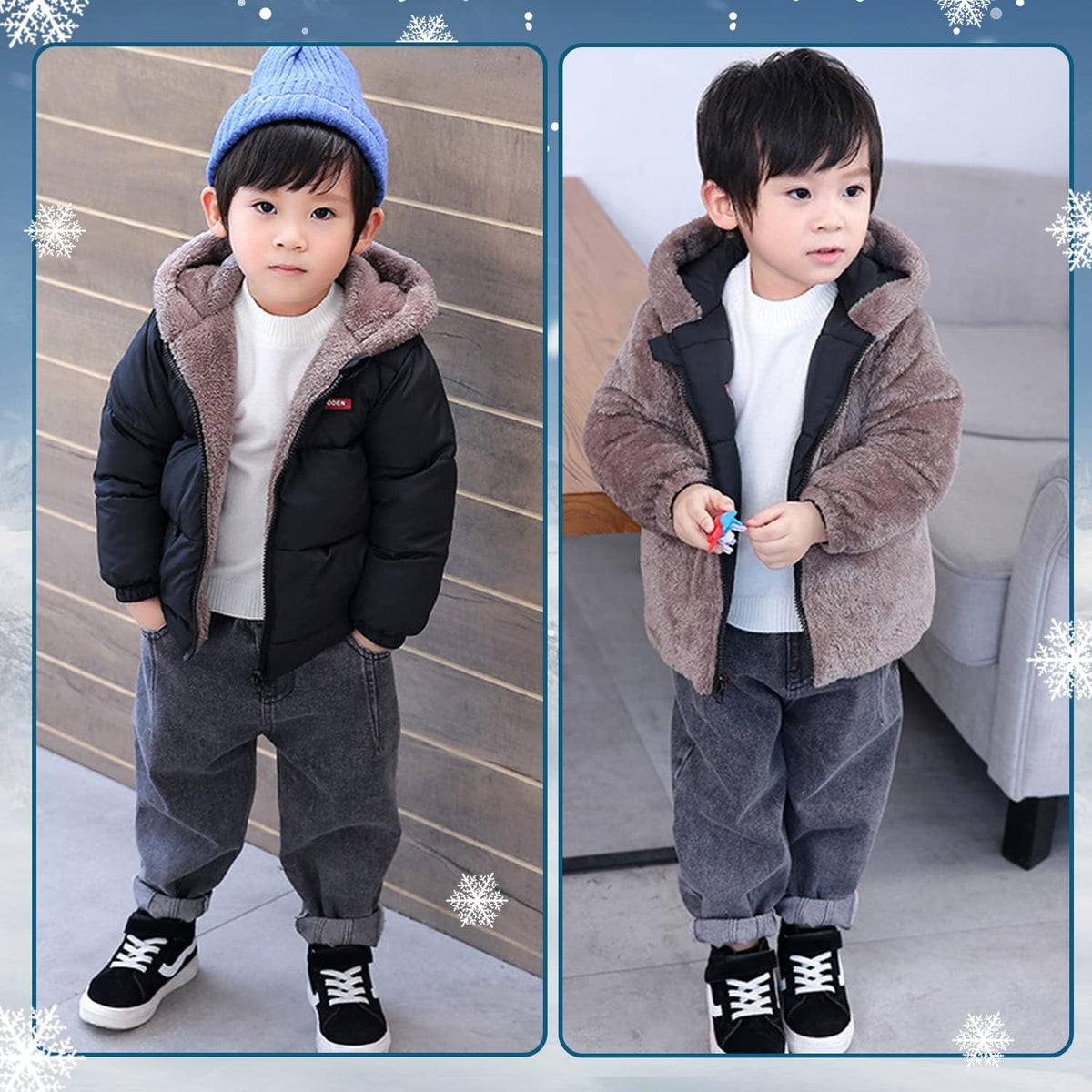 Fairy Baby Infant Baby Winter Coat Cute Teddy Bear Hooded Jacket Warm Fleece Outerwear Windproof