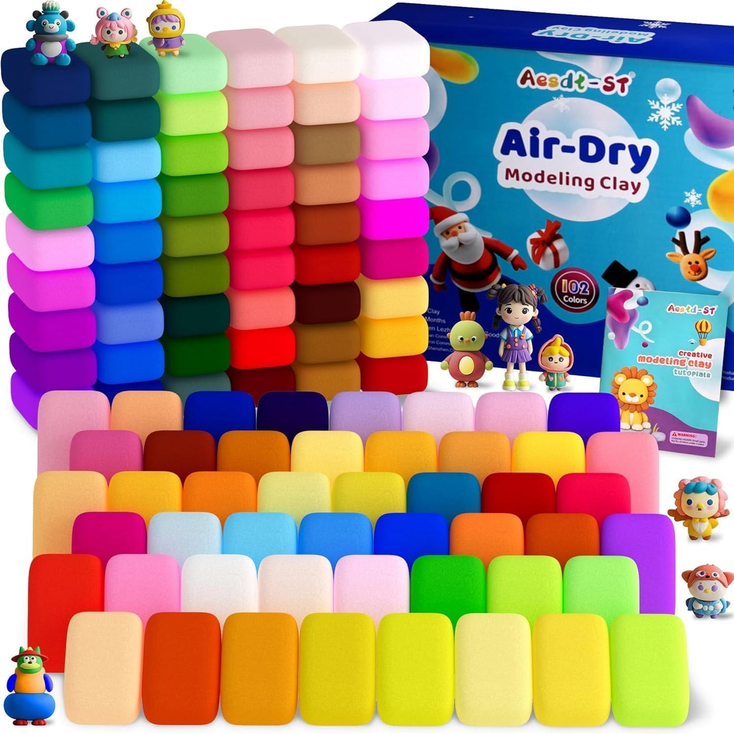 Air Dry Clay 102 Colors, Modeling Clay for Kids, Model Magic Clay, DIY Molding Clay Kit with